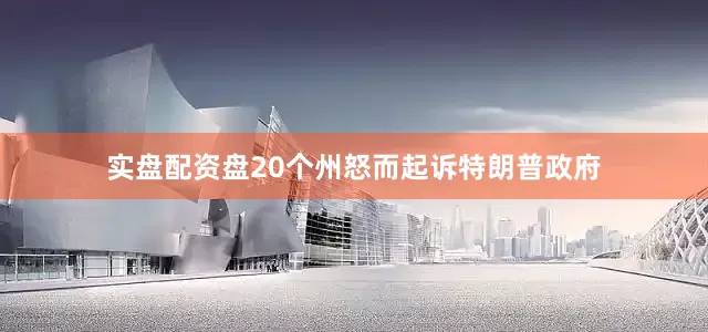 实盘配资盘20个州怒而起诉特朗普政府