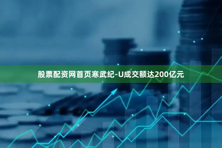 股票配资网首页寒武纪-U成交额达200亿元